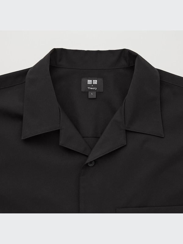Open Collar Short-Sleeve Shirt (Theory)