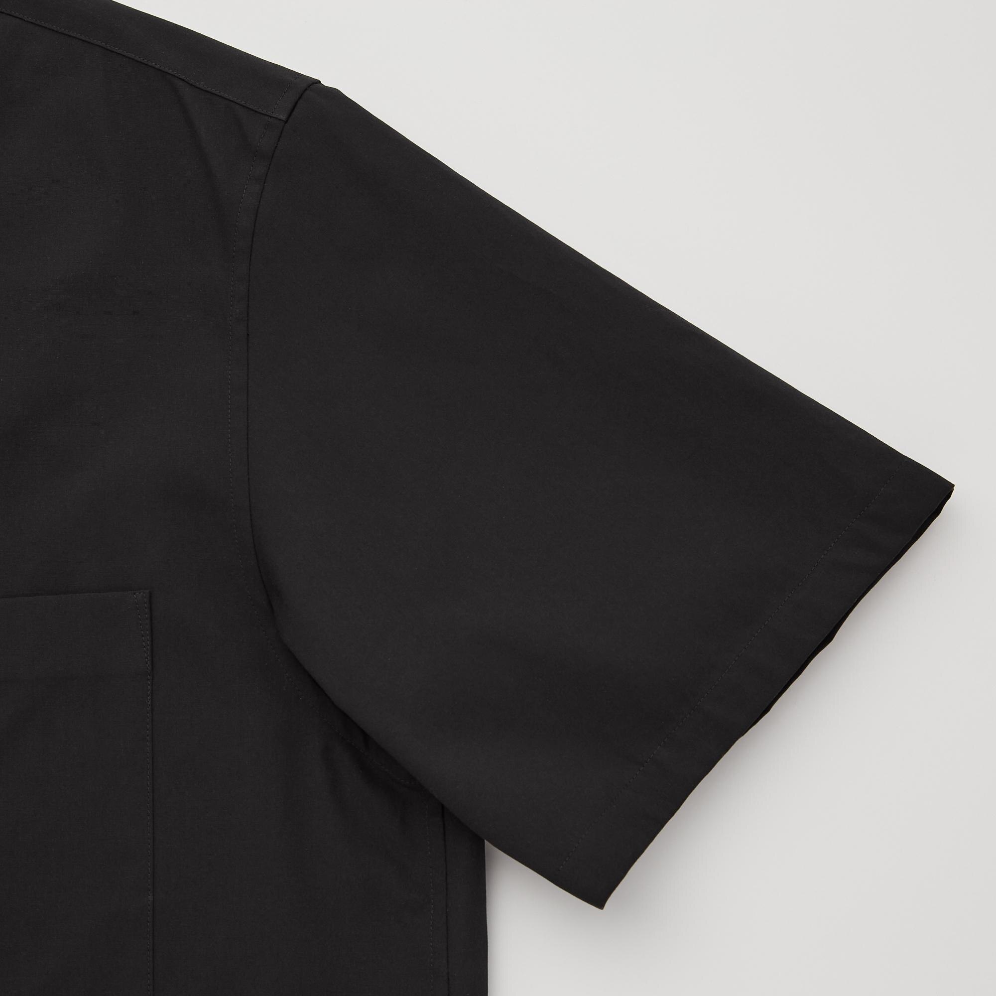 Uniqlo black hotsell button down