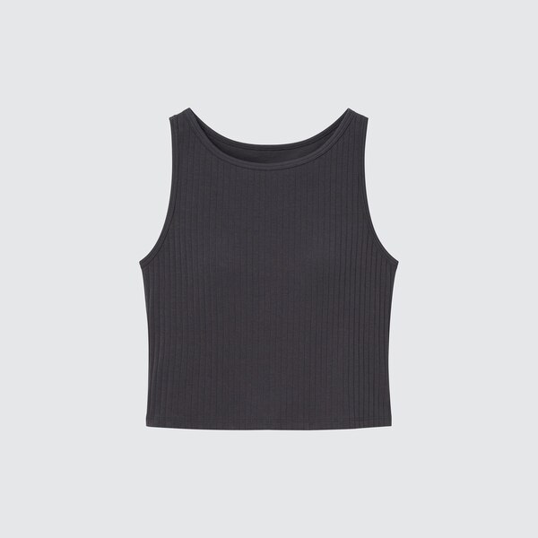 Ribbed Cropped Sleeveless Bra Top | UNIQLO US