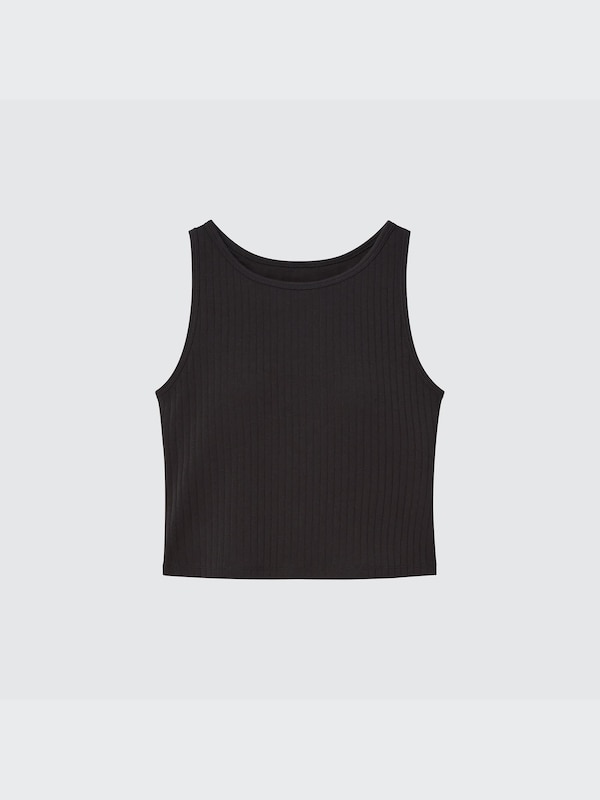 Ribbed Cropped Sleeveless Bra Top | UNIQLO US