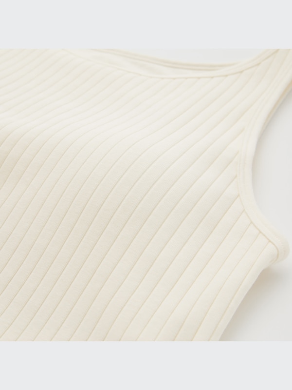 Ribbed Cropped Sleeveless Bra Top