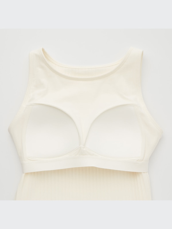 Ribbed Cropped Sleeveless Bra Top