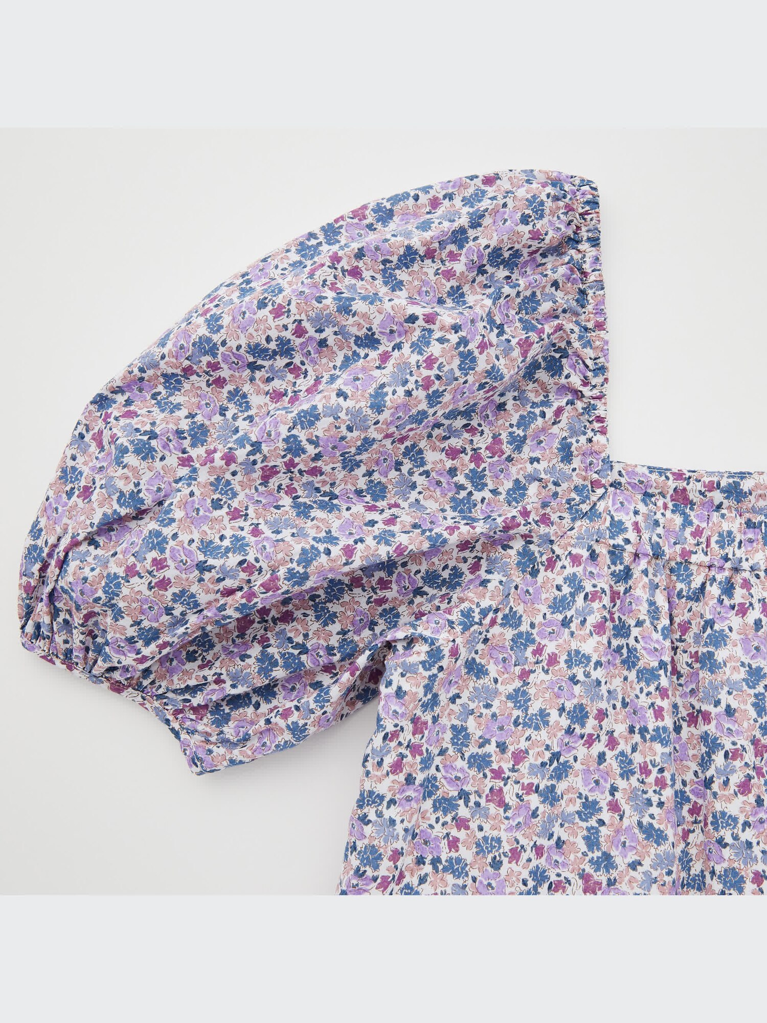 Printed Cotton Square Neck Short-Sleeve Mini Dress | UNIQLO US