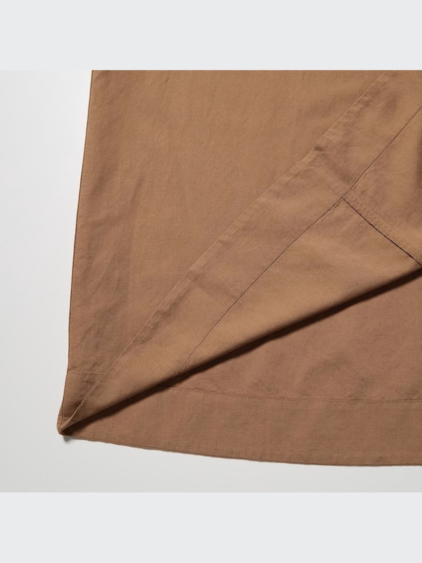 Linen-Blend Short-Sleeve Kaftan