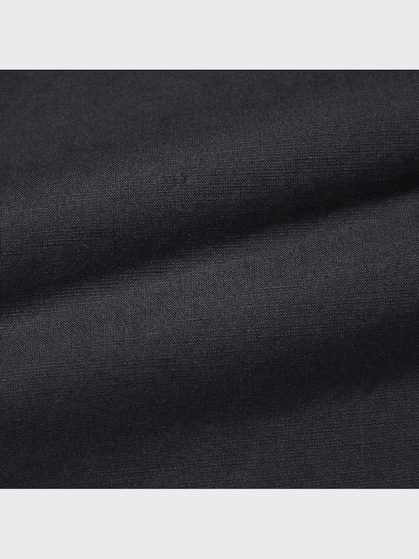 Linen-Blend Short-Sleeve Kaftan