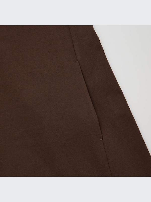 MERCERIZED COTTON V-NECK A-LINE SLEEVELESS DRESS