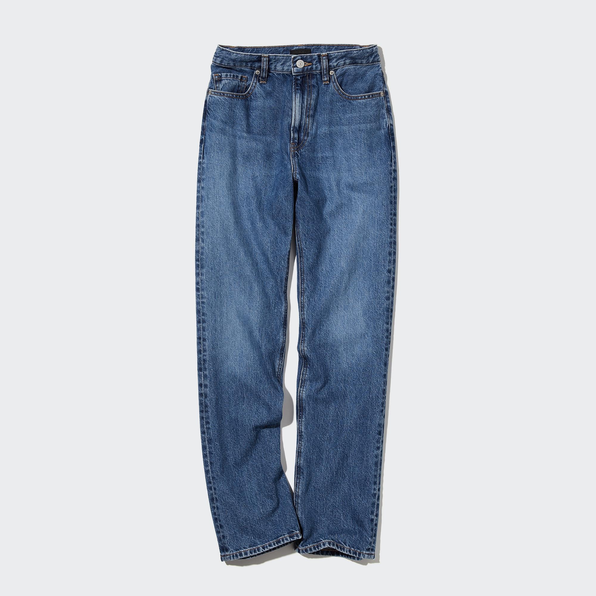 uniqlo straight high rise jeans