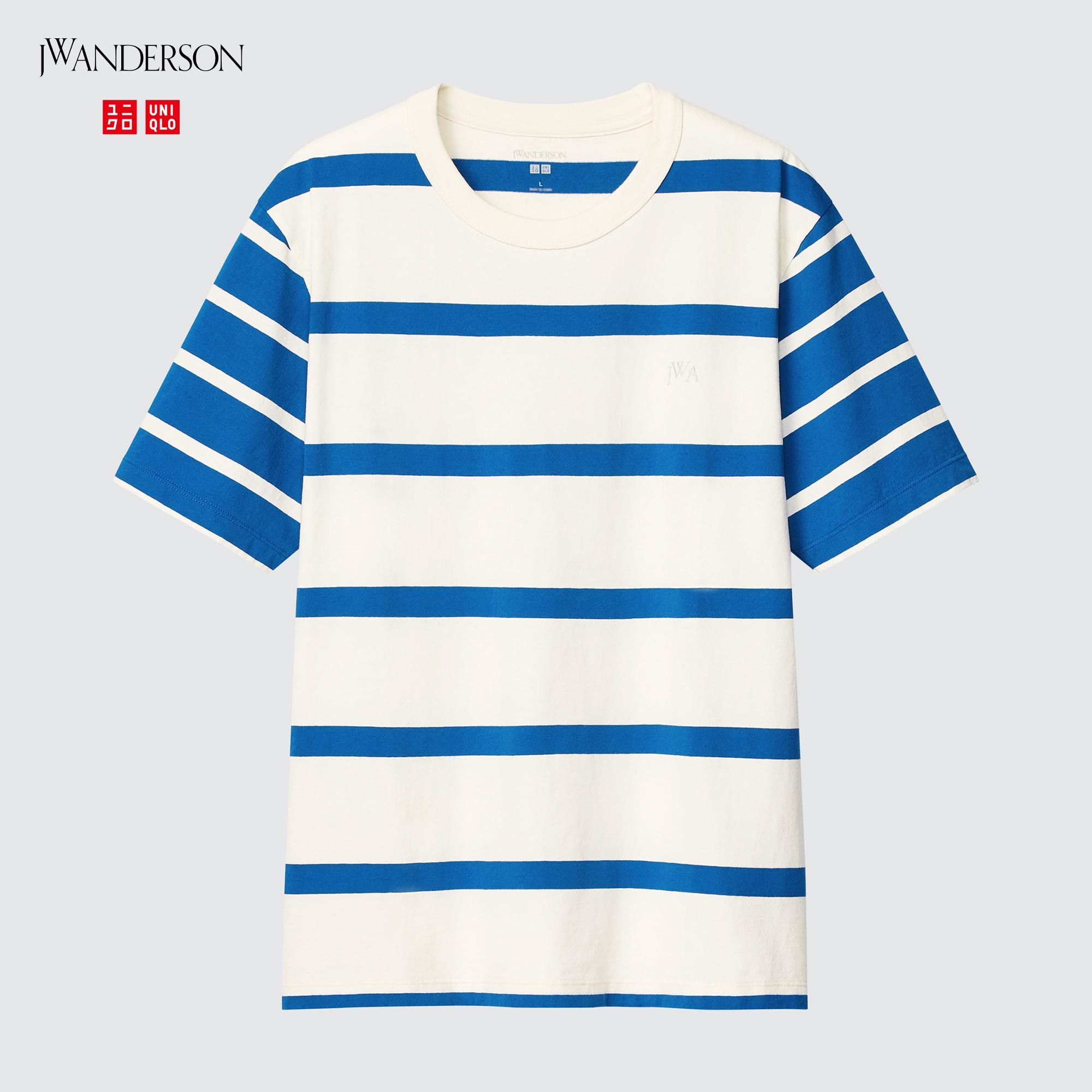 UNIQLO x JW Anderson Size L Print shirt Blue Badminton racket pattern Brand  new