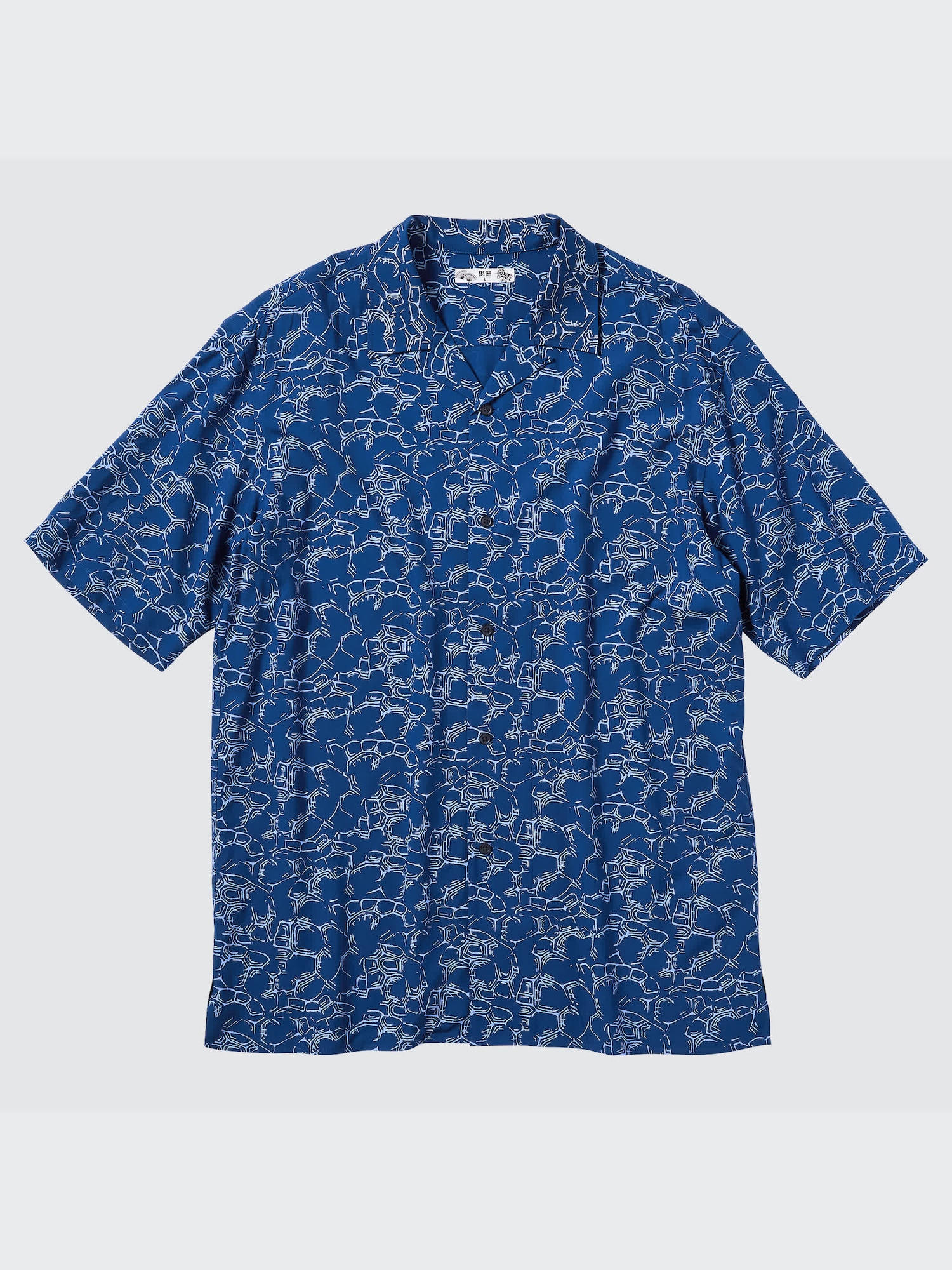 Men's Printed Open Collar Short-Sleeve Shirt (Engimono) | UNIQLO US