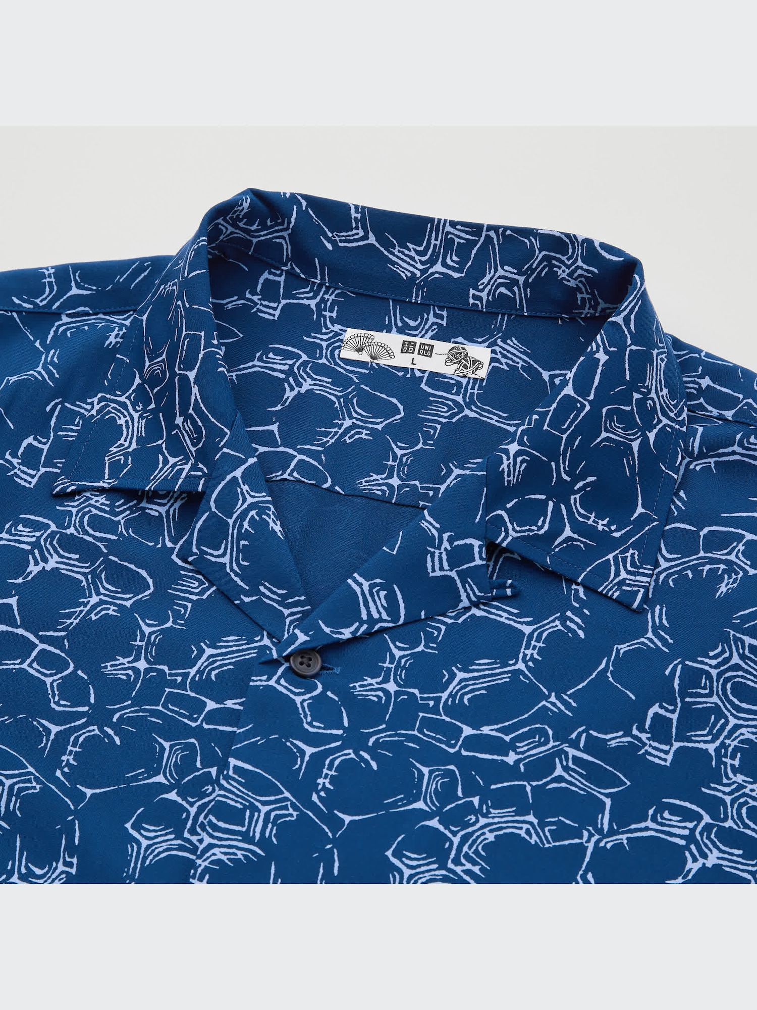 Men's Printed Open Collar Short-Sleeve Shirt (Engimono) | UNIQLO US