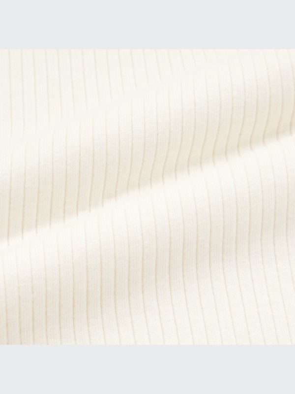 Ribbed Henley Cropped Tank Top