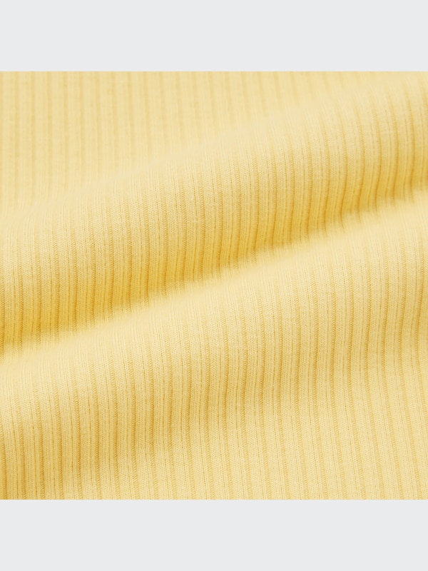 Ribbed Henley Cropped Tank Top