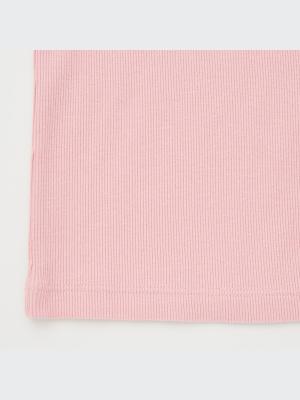 Ribbed Henley Short-Sleeve T-Shirt