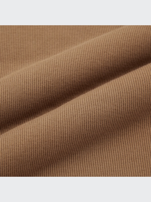 Ribbed Henley Short-Sleeve T-Shirt