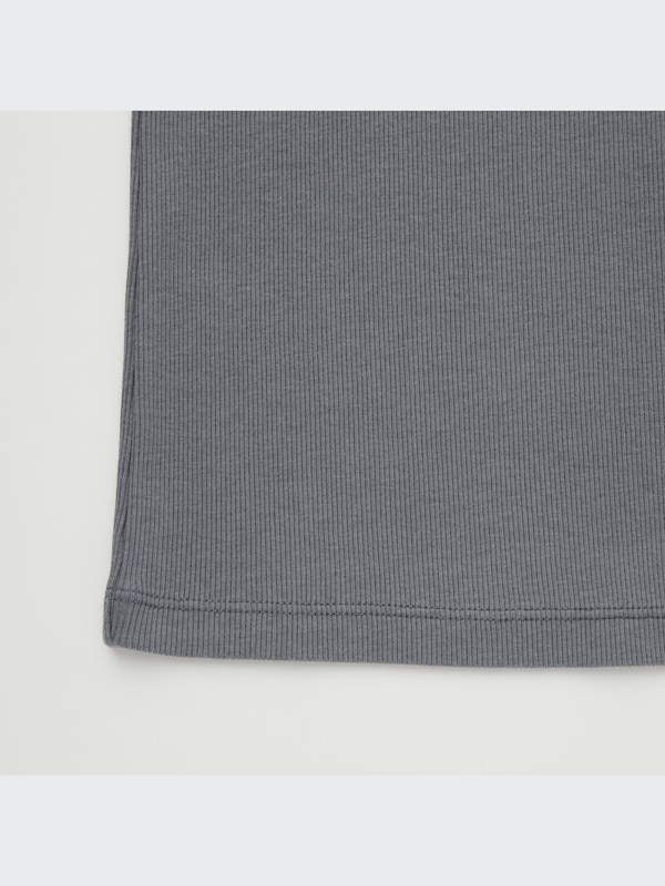 Ribbed Henley Tank Top