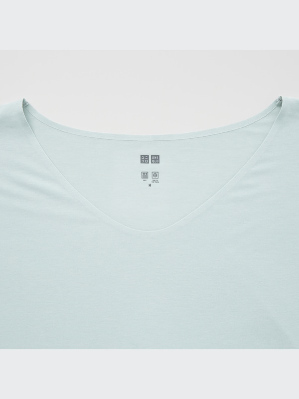 AIRism Seamless V-Neck Long T-Shirt