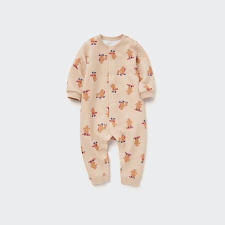 Newborn Joy Of Print Quilted Bear Print One Piece Outfit