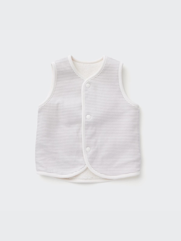 Pile-Lined Fleece Reversible Vest
