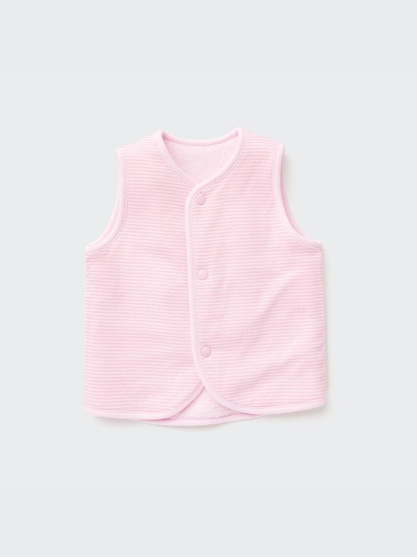 Pile-Lined Fleece Reversible Vest