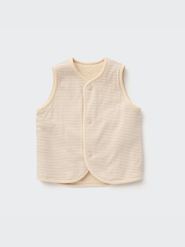 Pile-Lined Fleece Reversible Vest