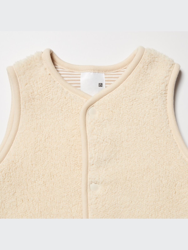 Pile-Lined Fleece Reversible Vest