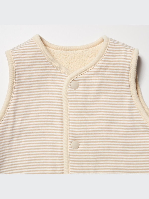 Pile-Lined Fleece Reversible Vest