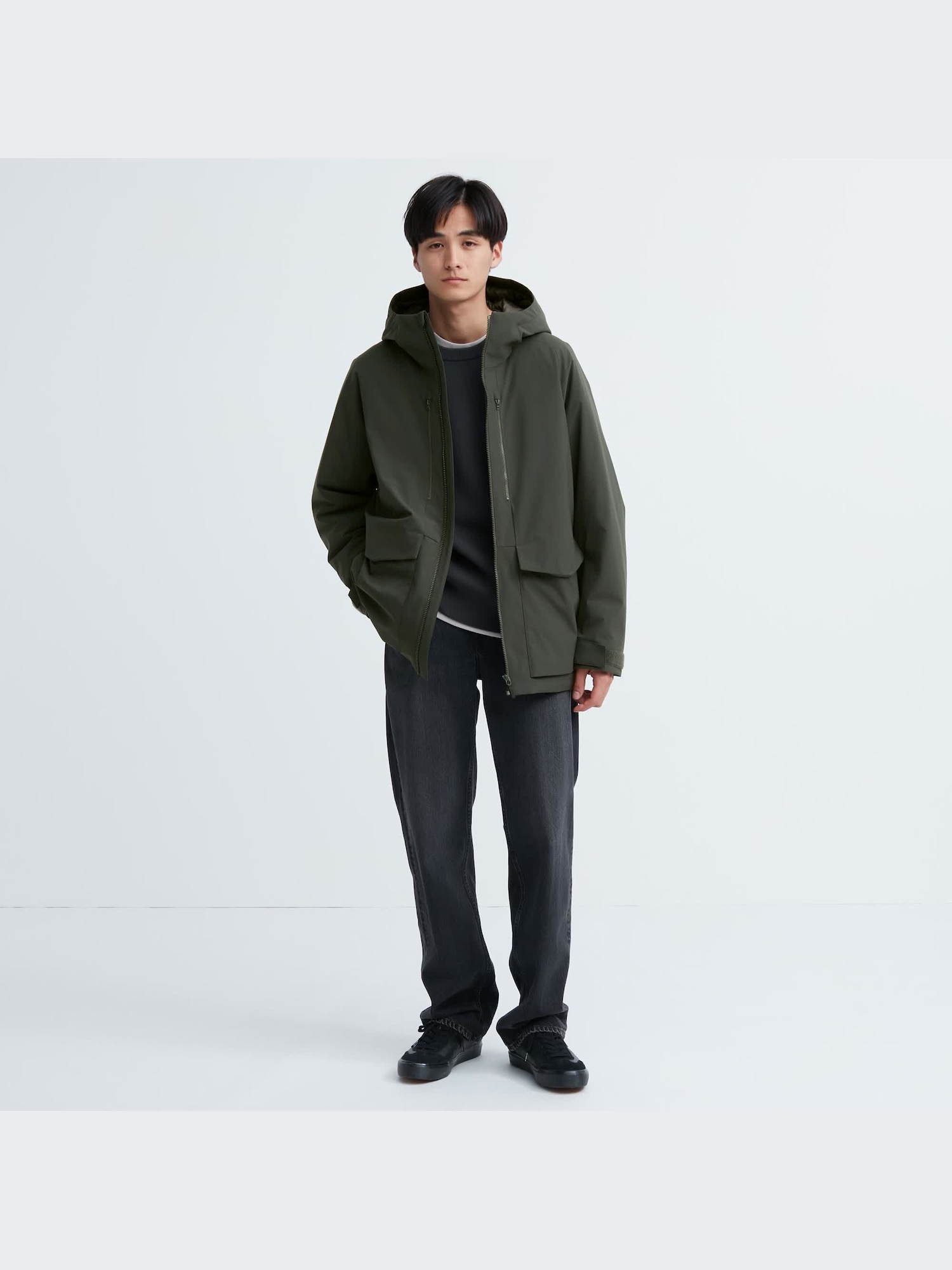 Men hybrid down parka uniqlo online