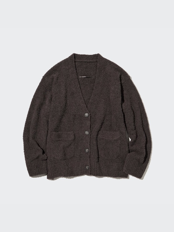 Soft Fluffy Long-Sleeve Cardigan