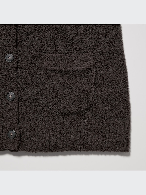 Soft Fluffy Long-Sleeve Cardigan