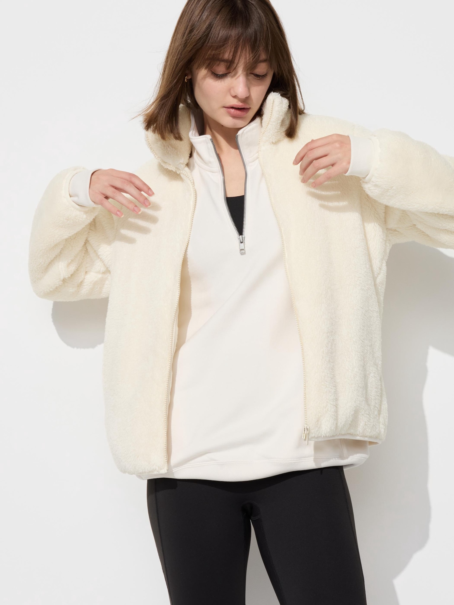 Fluffy Yarn Fleece Full-Zip Jacket | UNIQLO US