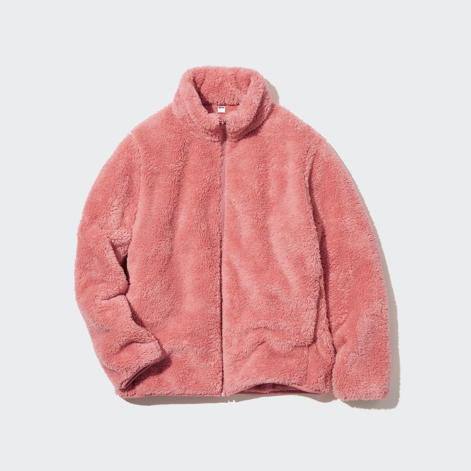 Uniqlo + WOMEN FLUFFY YARN FLEECE FULL-ZIP JACKET