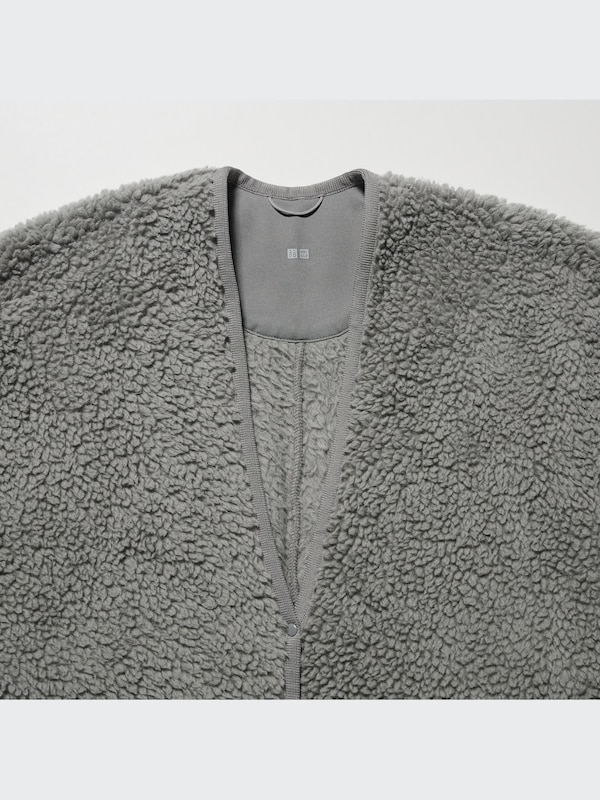 Light Pile-Lined Fleece Cardigan