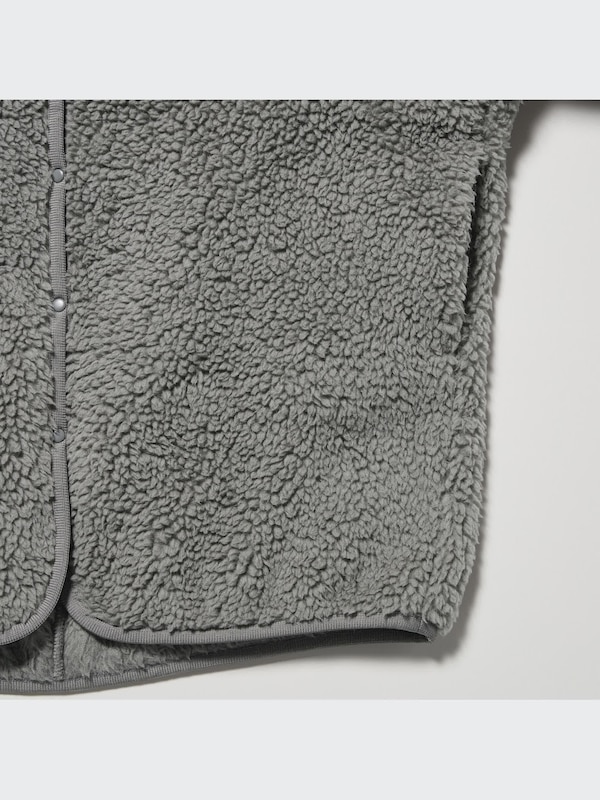 Light Pile-Lined Fleece Cardigan