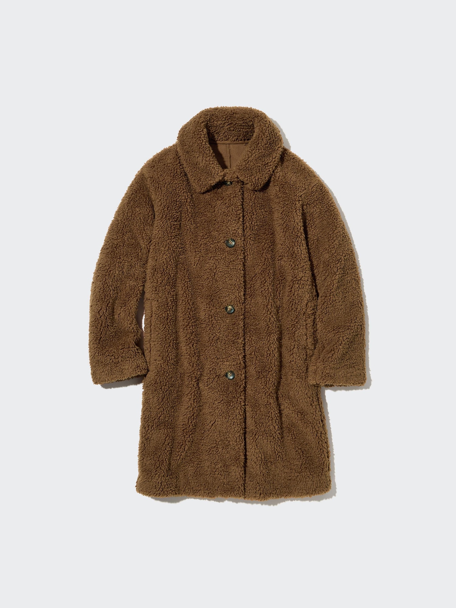 ジャケット・アウター mistreass Teddy Fleece Long Coat Windproof Outer Single Breasted Fleece Coat | UNIQLO US