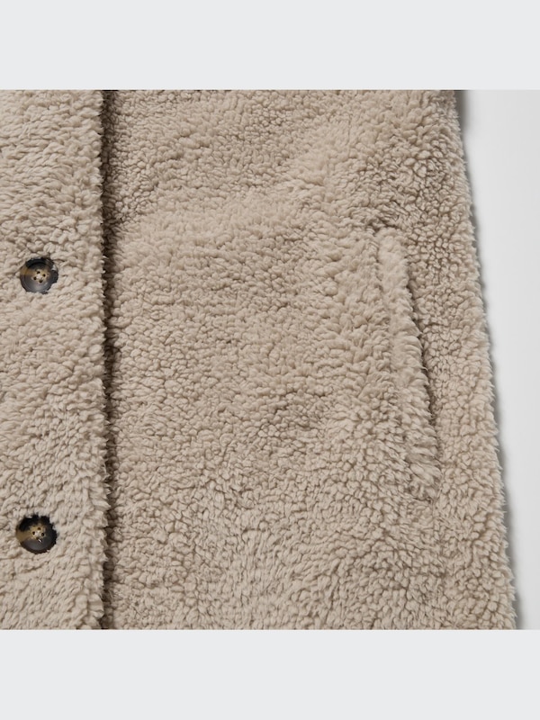 Windproof Outer Single Breasted Fleece Coat