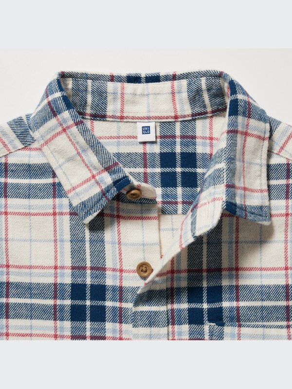 Flannel Checked Long Sleeve Shirt