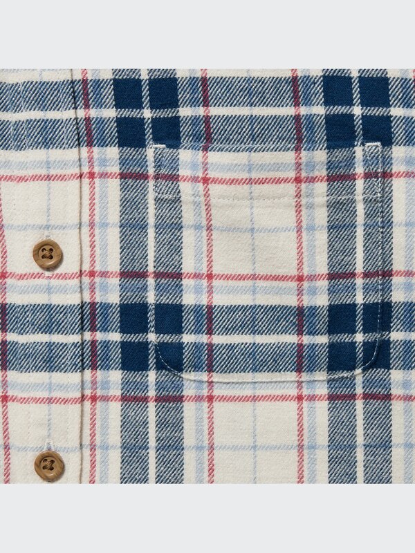 Flannel Checked Long Sleeve Shirt