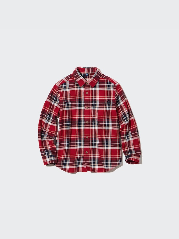 Flannel Checked Long Sleeve Shirt
