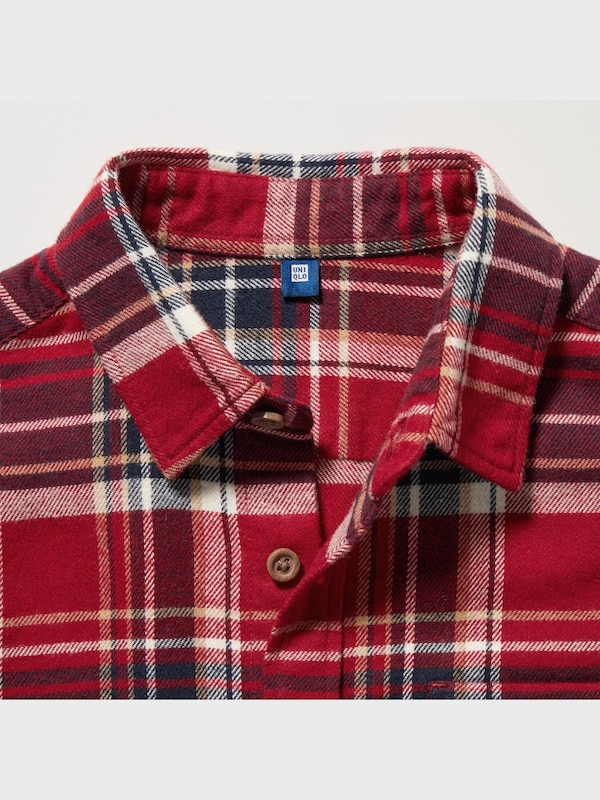 Flannel Checked Long Sleeve Shirt