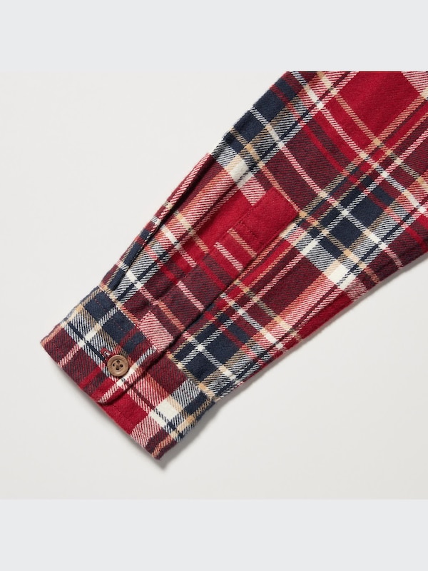 Flannel Checked Long Sleeve Shirt