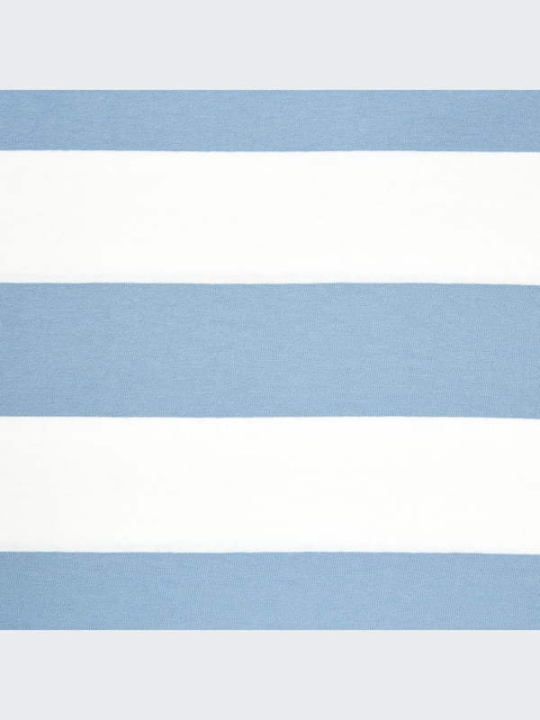 Oversized Striped Crew Neck Half Sleeve T-Shirt