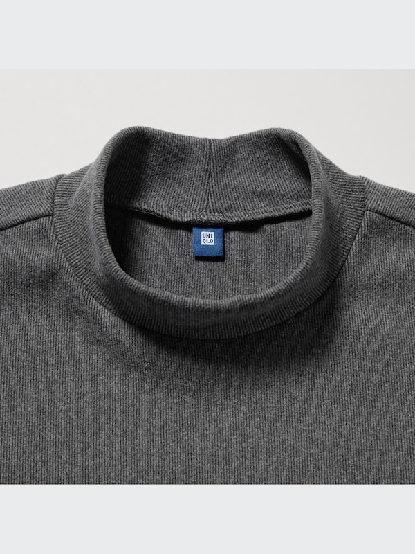 Soft Fleece High Neck Long Sleeve T-Shirt