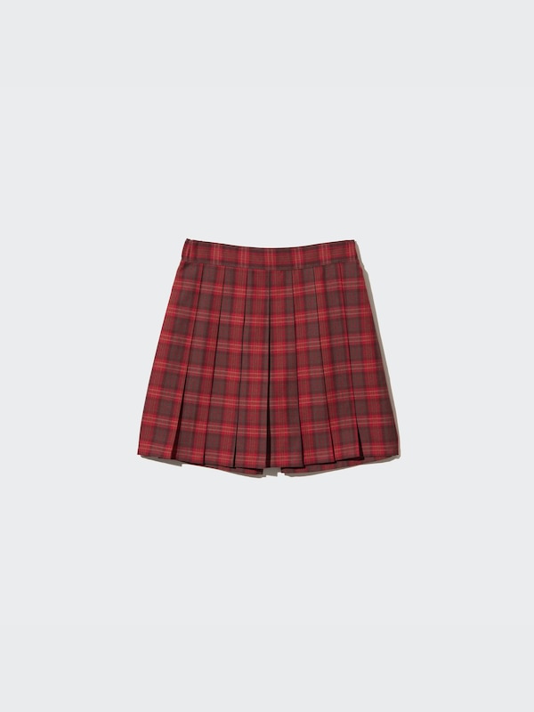 CHECKED MINI SKIRT PANTS
