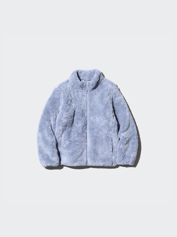 FLUFFY YARN FLEECE FULL-ZIP JACKET