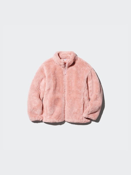 KIDS Fluffy Yarn Fleece Full-Zip Long Sleeve Jacket