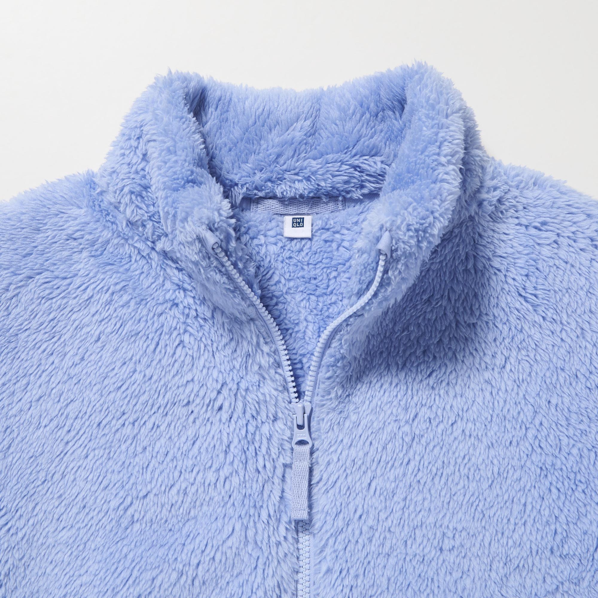 Fluffy zip up on sale jacket