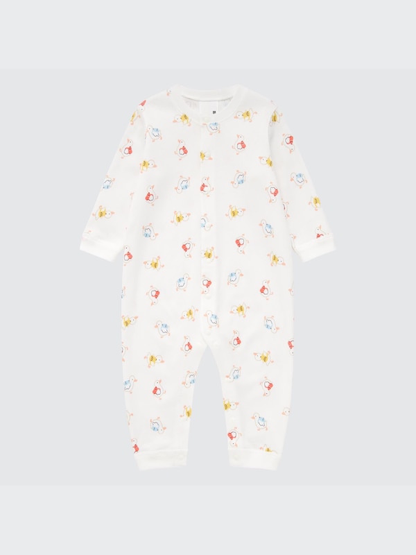 Joy of Print Long-Sleeve One-Piece Outfit (Duck)