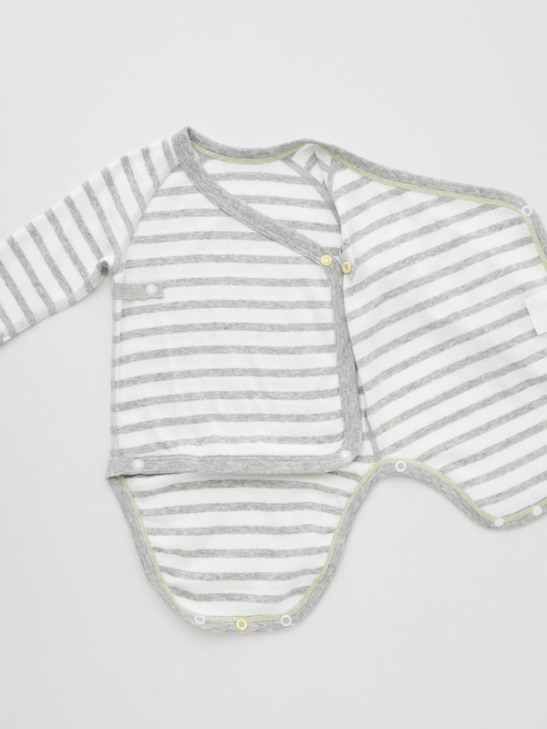 Newborn Open Front Long Sleeve Bodysuit