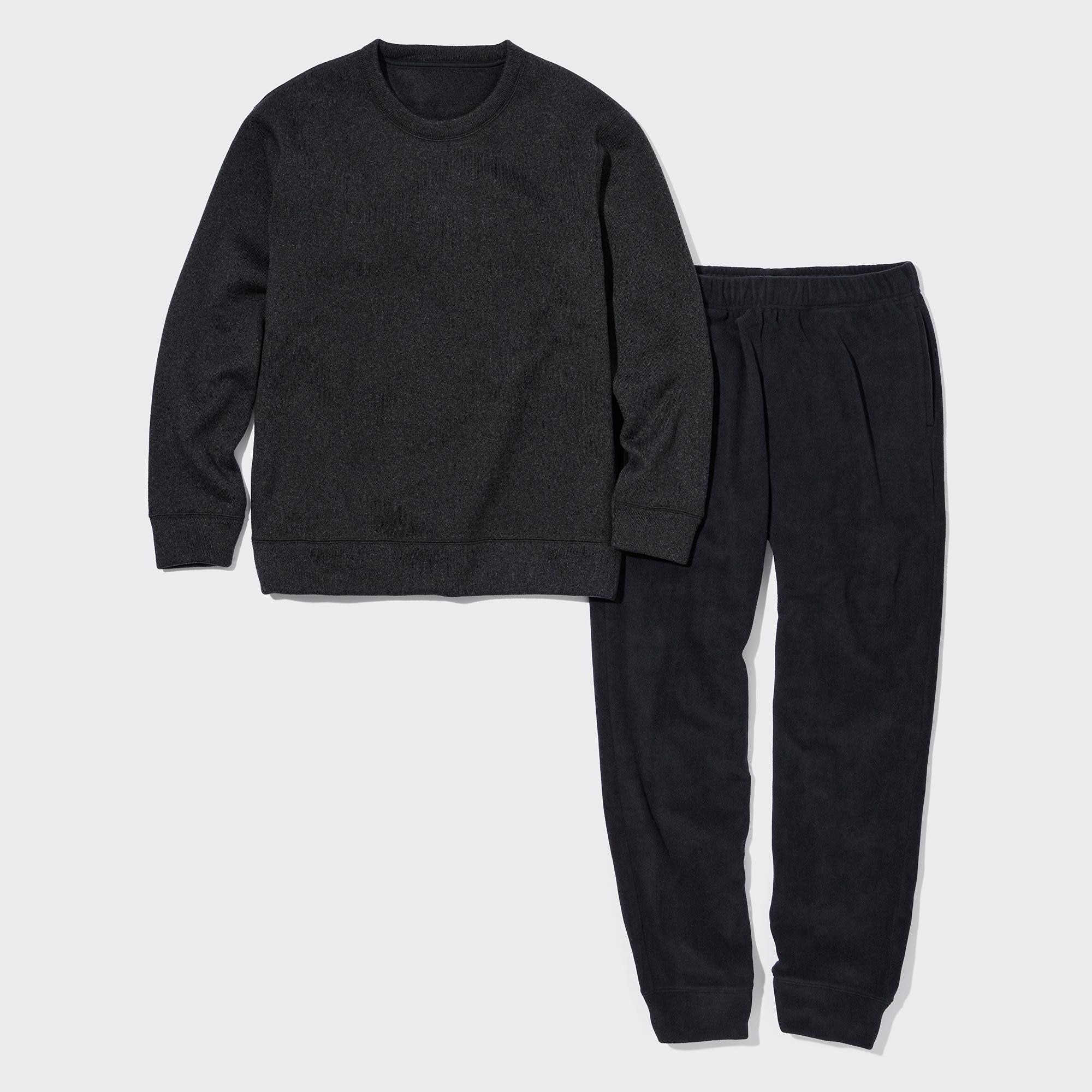 MEN S KNITTED FLEECE SET LONG SLEEVE UNIQLO AU