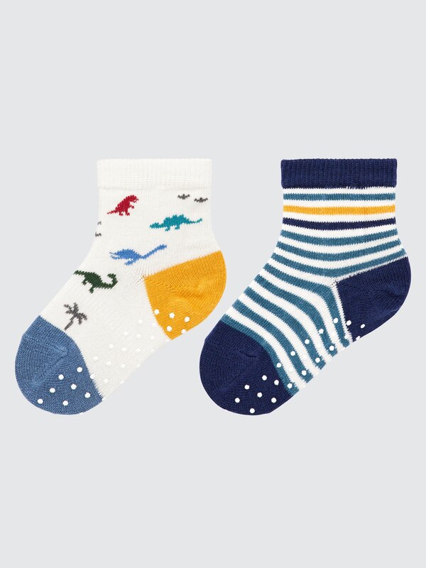 Regular Socks (2 Pairs)(Solid/Rocket/Dinosaur)